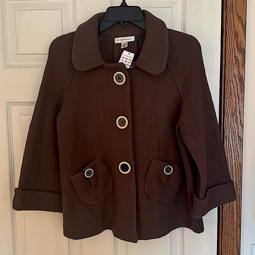 NWT Christopher & Banks wool jacket. Size small.